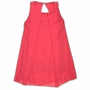 Coral Sleeveless Dress